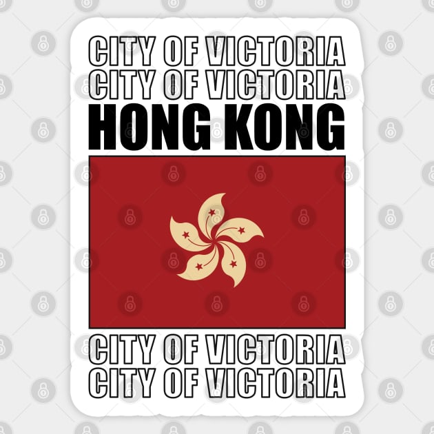 Flag of Hong Kong Special Administrative Region of the People's Republic of China Sticker by KewaleeTee